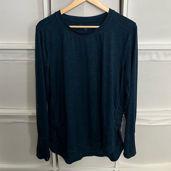 Athleta Uptempo Long Sleeve Top in Dark Vista Teal - Picture 1 of 3